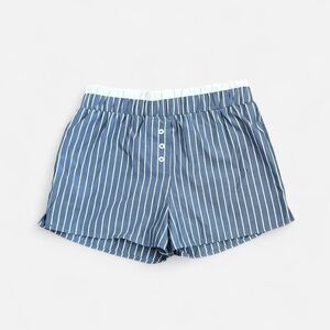 Striped Blue and White Boxer Shorts